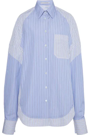 Stella McCartney Mixed-Stripe Cotton Button-Down Shirt