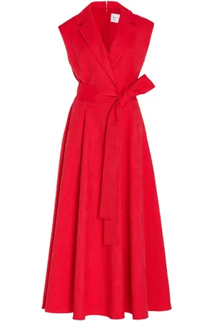 Carolina Herrera Cotton-Blend Trench Midi Dress