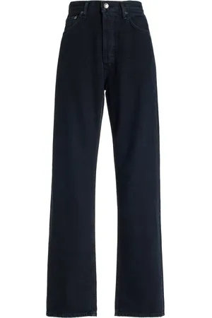 AGOLDE 90’s Pinch Waist Long Rigid High-Rise Straigh-Leg Jeans