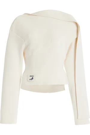 Erdem Draped Organic Cotton-Wool Sweater