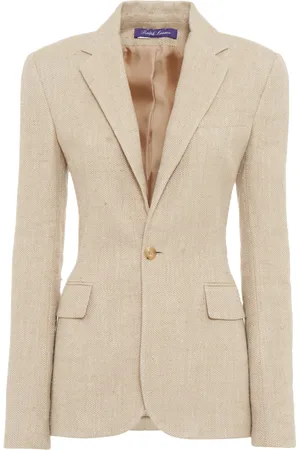 Ralph Lauren Safia Textured Linen Blazer