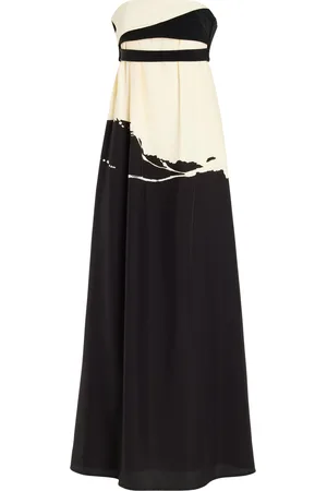 Proenza Schouler Ophelia Printed Marocaine Maxi Dress
