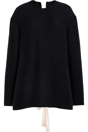 The Row Guri Tie-Detailed Cashmere-Silk Sweater