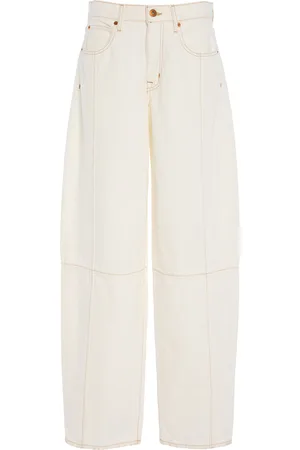 SLVRLAKE Paloma Seamed Rigid High-Rise Curve-Leg Jeans