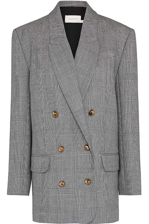 ZIMMERMANN Crush Oversized Wool-Blend Blazer
