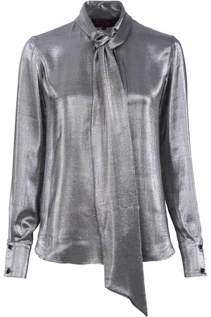 MARTIN GRANT Metallic Silk-Blend Shirt