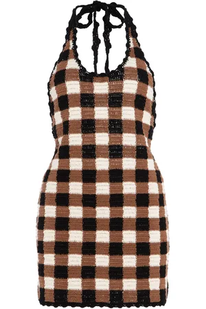 Akoia Swim Exclusive Riviera Gingham Knit Mini Dress