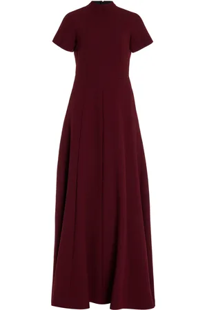 EMILIA WICKSTEAD Malinda Mock Neck Crepe Gown