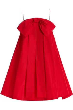 Bernadette Estee Bow-Detailed Taffeta Mini Dress