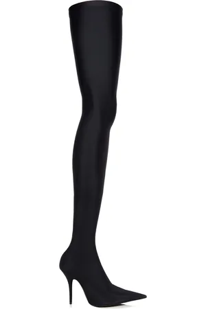 Balenciaga Knife Jersey Over-The-Knee Pumps