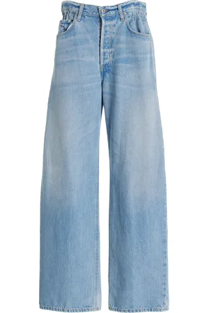 Citizens of Humanity Gwendoline Scrunched Rigid High-Rise Wide-Leg Jeans