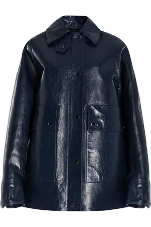 BRANDON MAXWELL The Jesi Oversized Leather Jacket