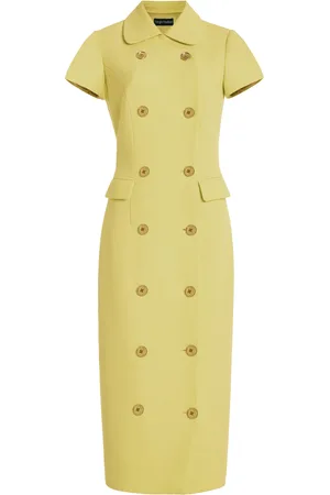 Sergio Hudson Button-Front Blazer Dress