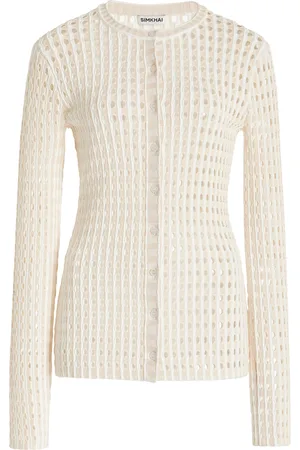 Simkhai Gracen Gingham-Knit Cardigan