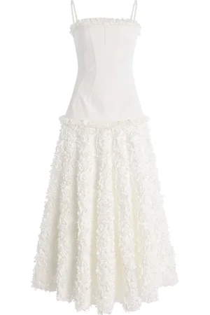 ALEXIS Maitland Appliquéd Cotton Maxi Dress