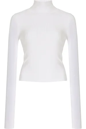 BRANDON MAXWELL The Cooper Ribbed-Knit Turtleneck Sweater
