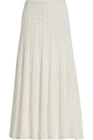 ZIMMERMANN Wylie Flared Knit-Cotton Skirt