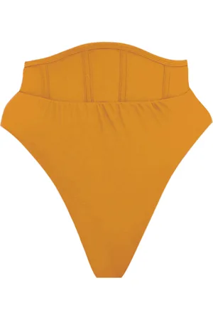 Andrea Iyamah Gura Corset-Paneled Bikini Bottom