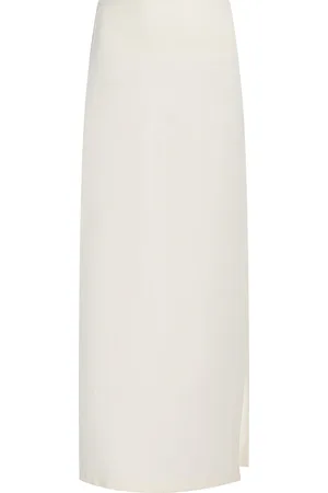 Leset Rio Side-Slit Jersey Maxi Skirt