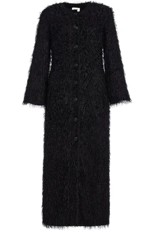 By Malene Birger Susenne Textured Vegan Fur Cardigan Coat