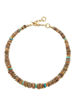 Lizzie Fortunato Sand And Sky Gold-Plated Multi-Stone Necklace