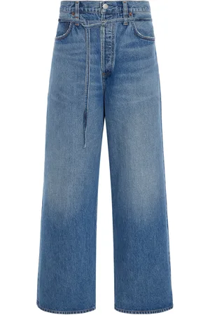 AGOLDE Emmi Stretch Low-Rise Wide-Leg Jeans
