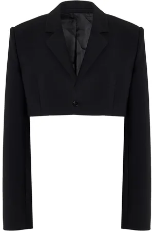 Nensi Dojaka Cropped Wool-Blend Blazer