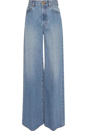 ZIMMERMANN Crush Long Rigid High-Rise Straight-Leg Jeans