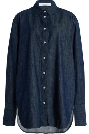 Another Tomorrow Cotto Chambray Shirt