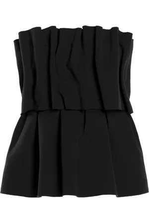 Dagmar Ruffled Stretch-Crepe Strapless Top