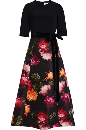 Carolina Herrera Floral-Printed Midi Dress
