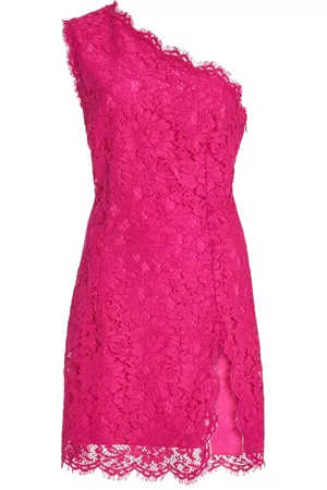 Dolce & Gabbana Asymmetric Cotton Lace Mini Dress