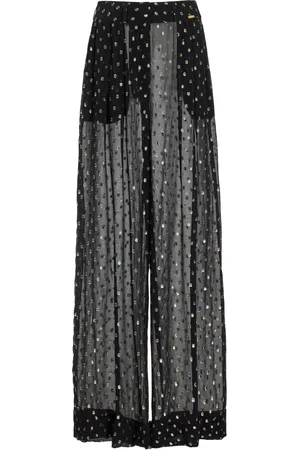 FRANCOISE Exclusive Mila Crepe Jacquard Wide-Leg Pants