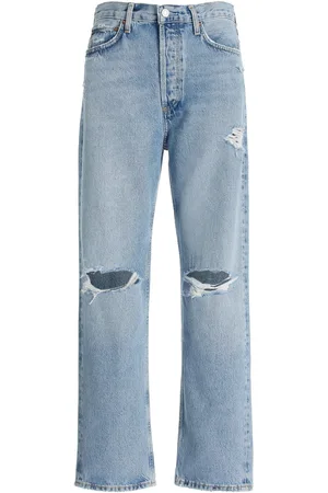 AGOLDE 90’s Rigid High-Rise Straight-Leg Jeans
