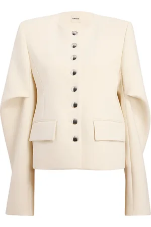 Khaite Darlman Draped Wool-Blend Jacket