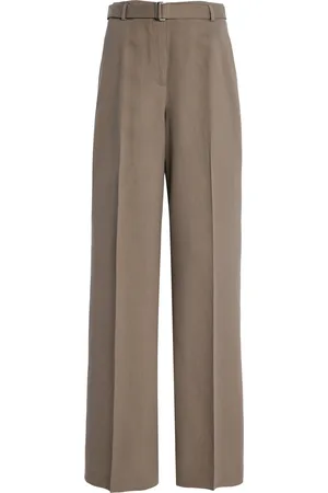 Lafayette 148 Noble Belted Linen Wide Leg Pant