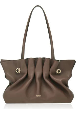 Salvatore Ferragamo Medium Piercing Leather Shoulder Bag
