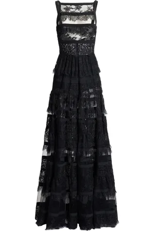 Elie saab Cutout Lace Maxi Dress