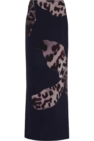 DRIES VAN NOTEN Salvix Printed Maxi Skirt