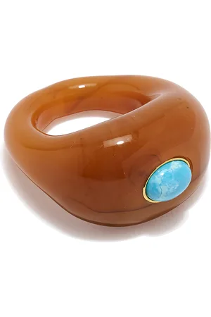 Lizzie Fortunato Monument Glass Turquoise Ring