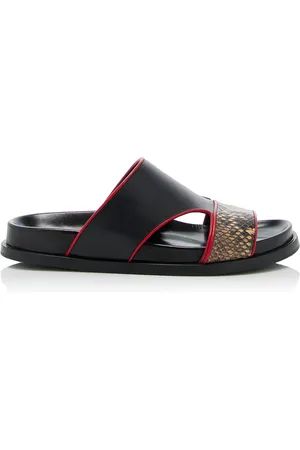 DRIES VAN NOTEN Leather Fussbett Sandals