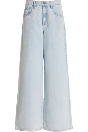 TWP Tiny Dancer Rigid Mid-Rise Wide-Leg Jeans