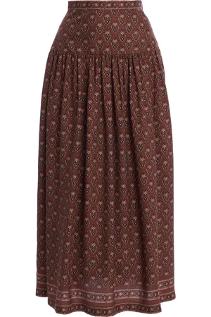 VALENTINO GARAVANI Patterned Cloqué Midi Skirt