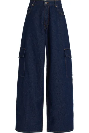 haikure Bethany Rigid Drop-Rise Wide-Leg Cargo Jeans