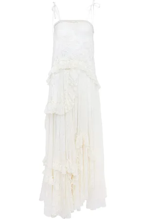 Chloé Embroidered Cotton-Blend Lace Maxi Dress