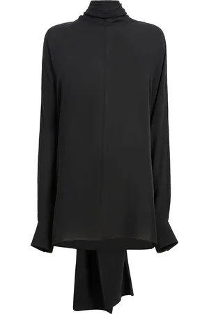 Khaite Bex Turtleneck Georgette Blouse