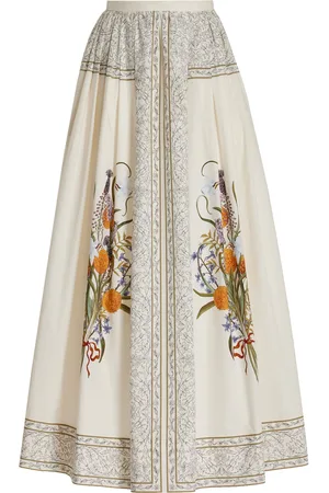 Giambattista Valli Floral Cotton Maxi Skirt