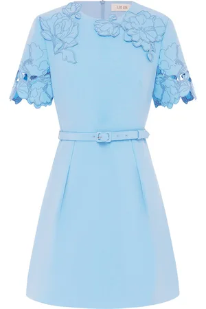 LEO LIN Aurélie Appliquéd Mini Dress