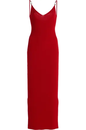 VERSACE Ribbed-Knit Midi Dress