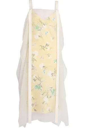Erdem V-Neck Slip Midi Dress